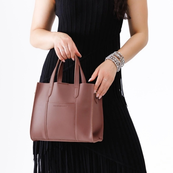 Portland Leather Lola Crossbody Tote Color: Sunkissed - Picture 14 of 15